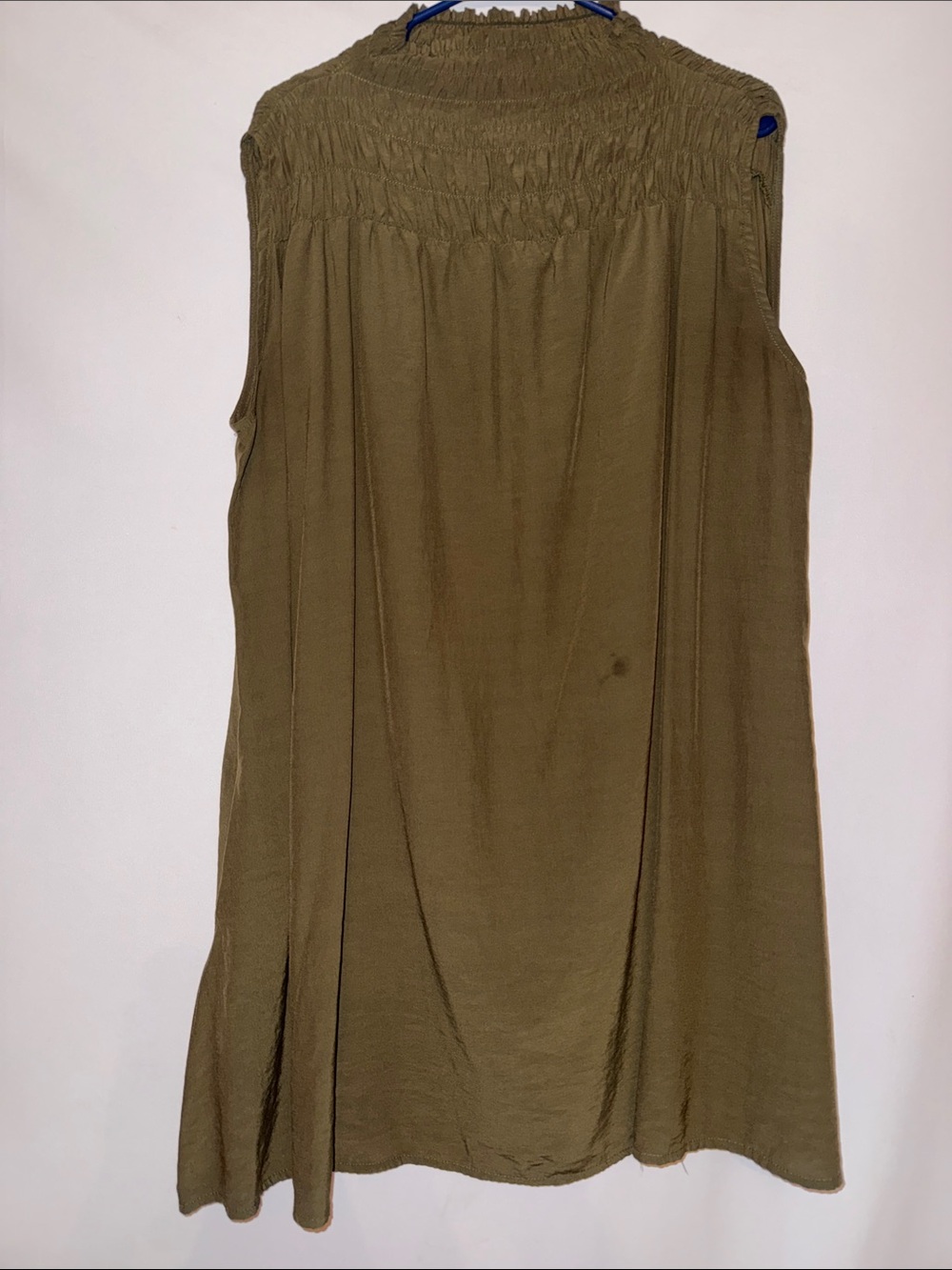 Grace & Lace Olive Green Smocked Dress